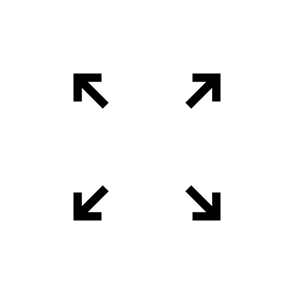 arrows, navigation, square vector icon