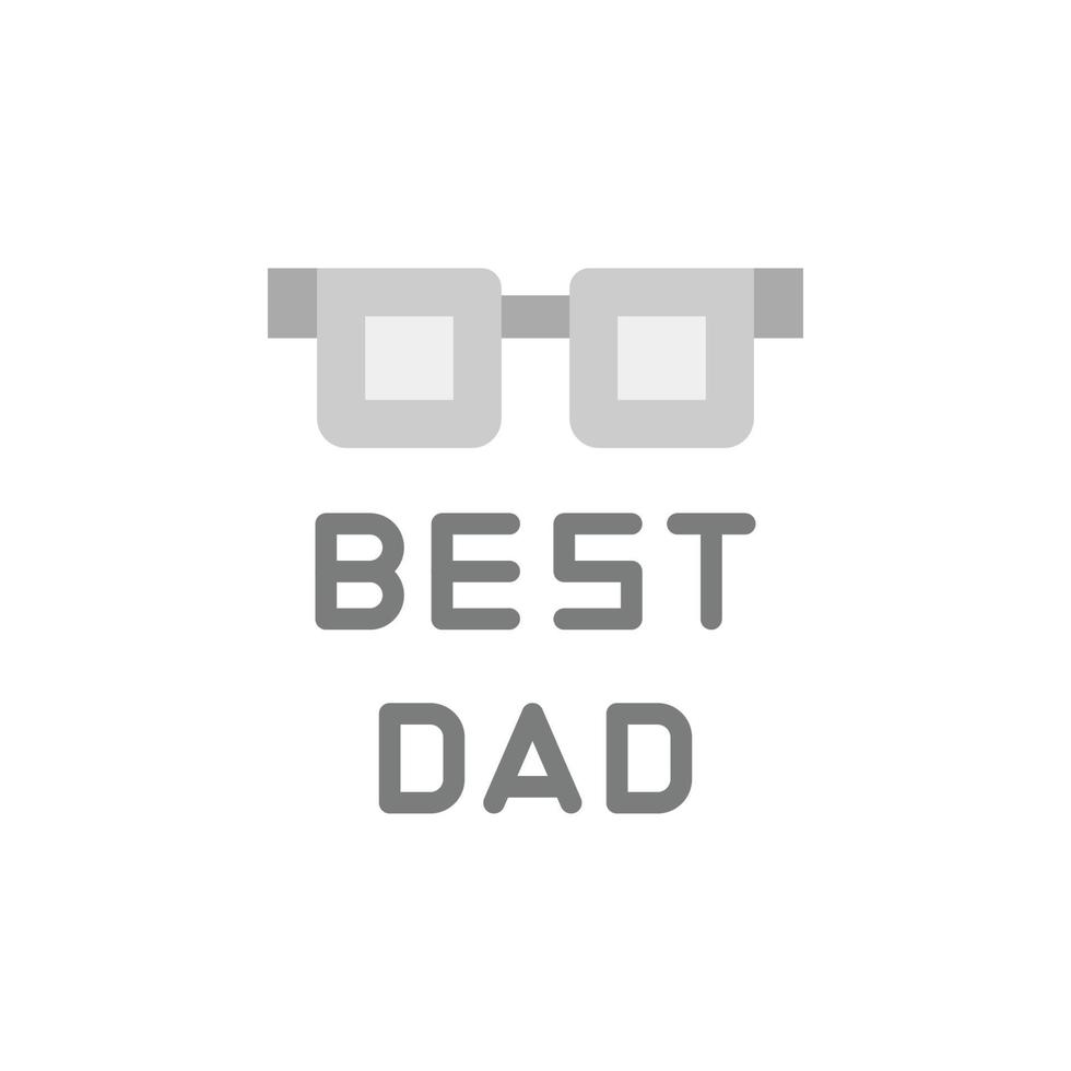 mejor papá, lentes vector icono