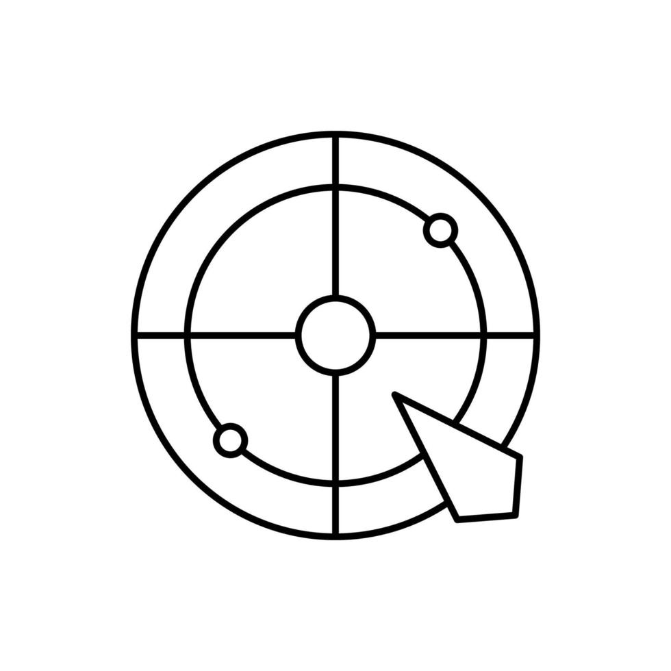 Target, arrow, SEO vector icon