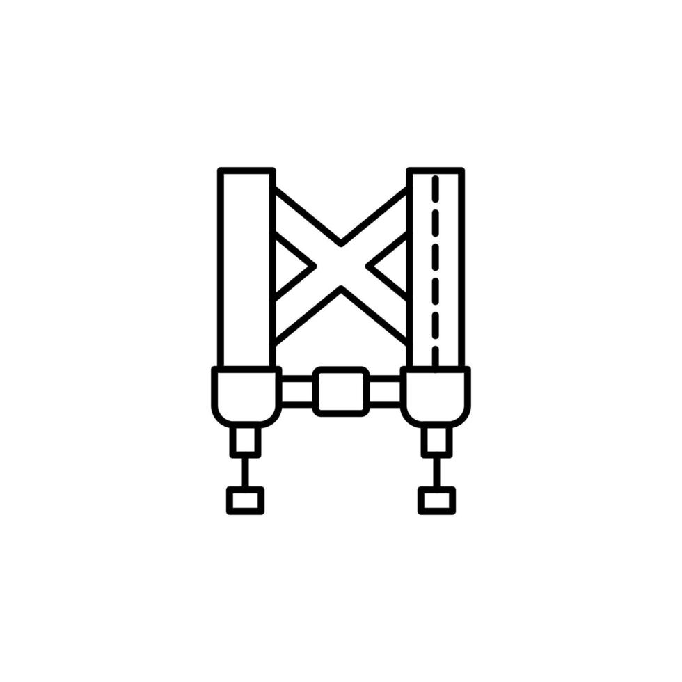 Safety, harness vector icon