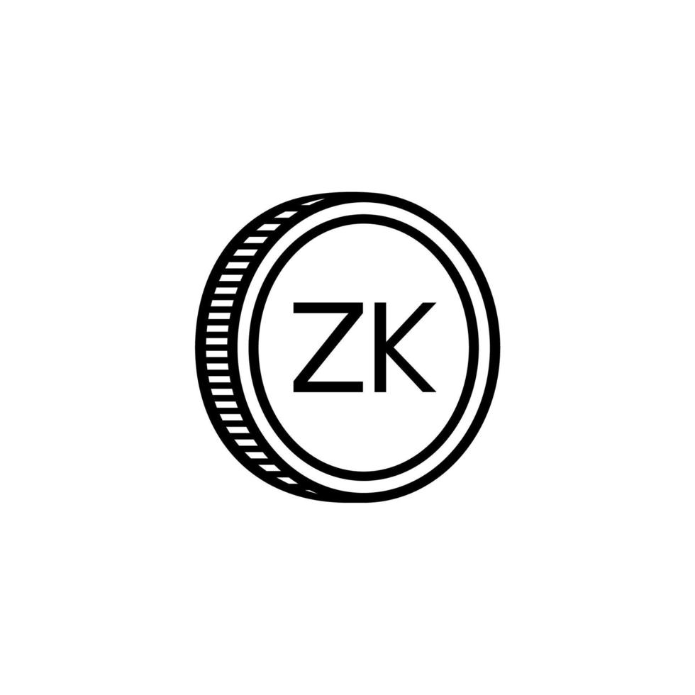 Zambia Currency Symbol, Zambian Kwacha Icon, ZMW Sign. Vector Illustration