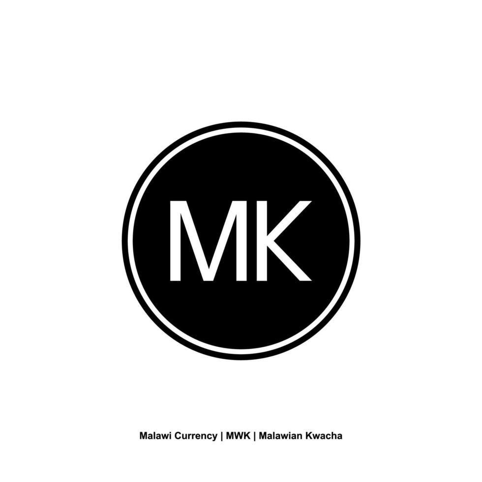 Malawi Currency Symbol, Malawian Kwacha Icon, MWK Sign. Vector Illustration