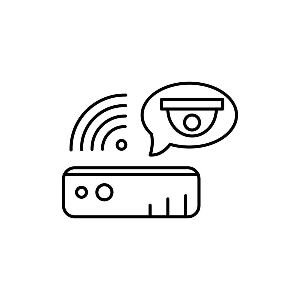 Echo dot, camera vector icon