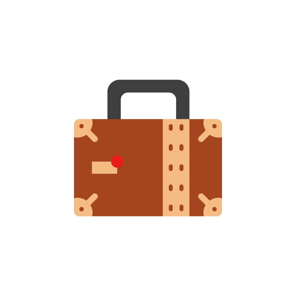 vacations, trip, suitcase vector icon