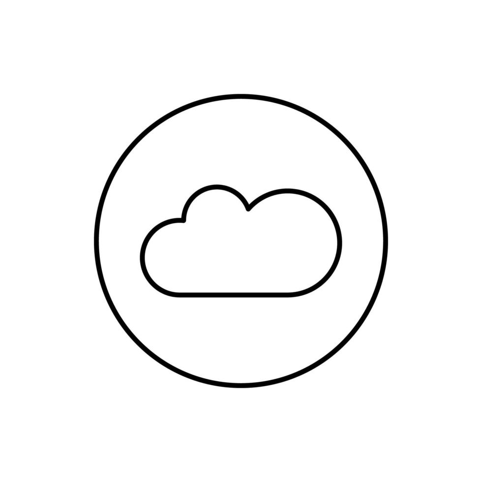 nube informática, seo vector icono