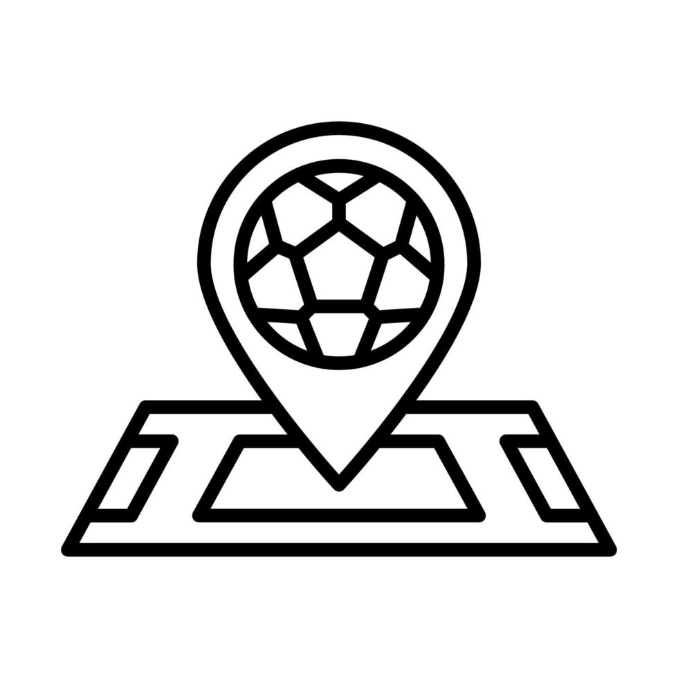 Location, football vector icon