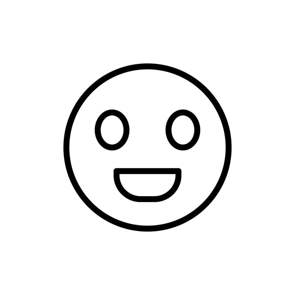 sonrisa, hippy vector icono