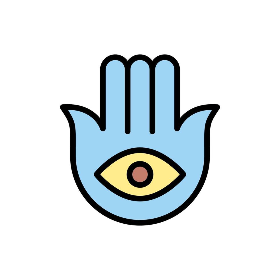 Hamsa Ramadan vector icon