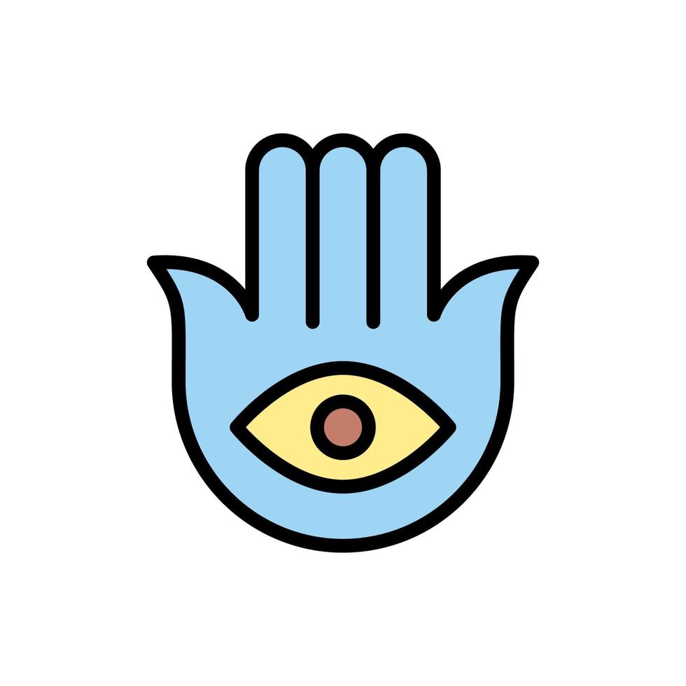 hamsa Ramadán vector icono