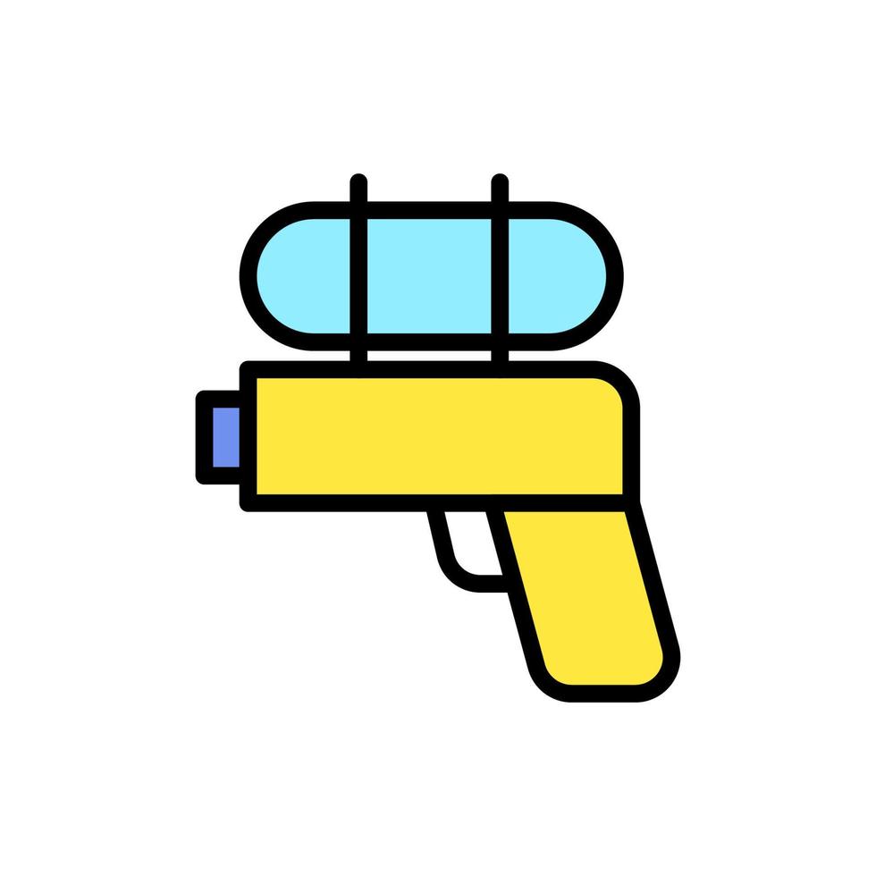 pistola, agua vector icono