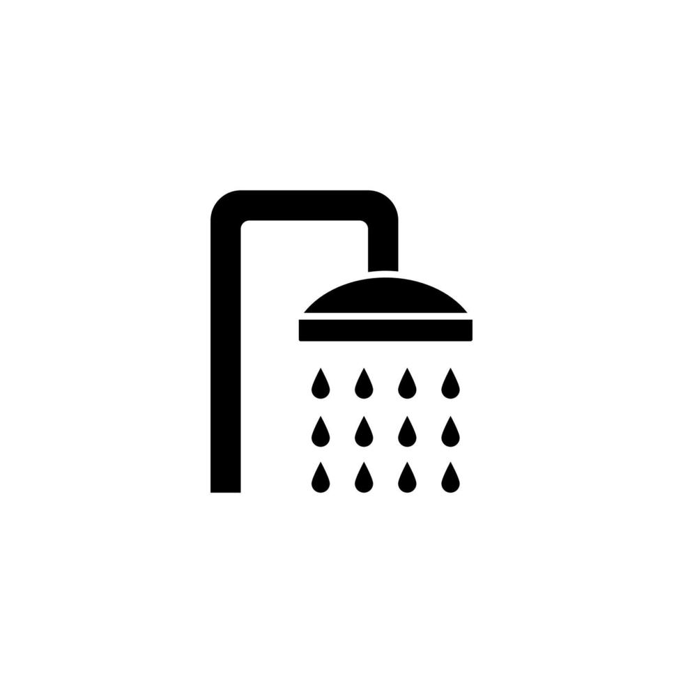 Faucet, drop, sink, shower vector icon