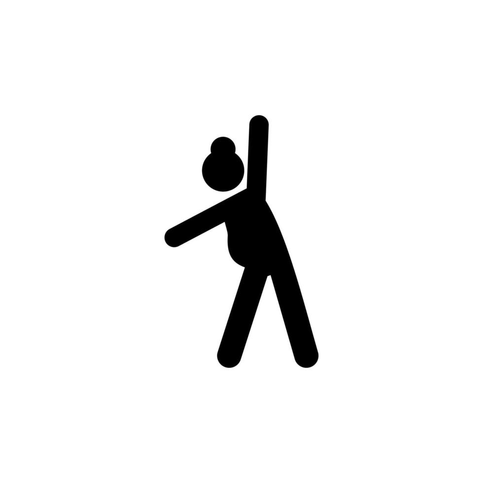 Pilates, mother, maternal vector icon