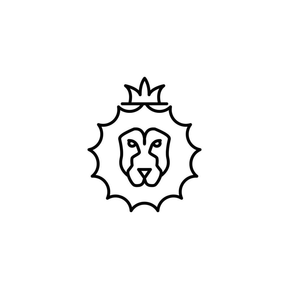 Lion of tribe of Judah vector icon