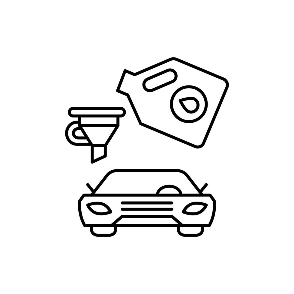 Funnel, car repair vector icon