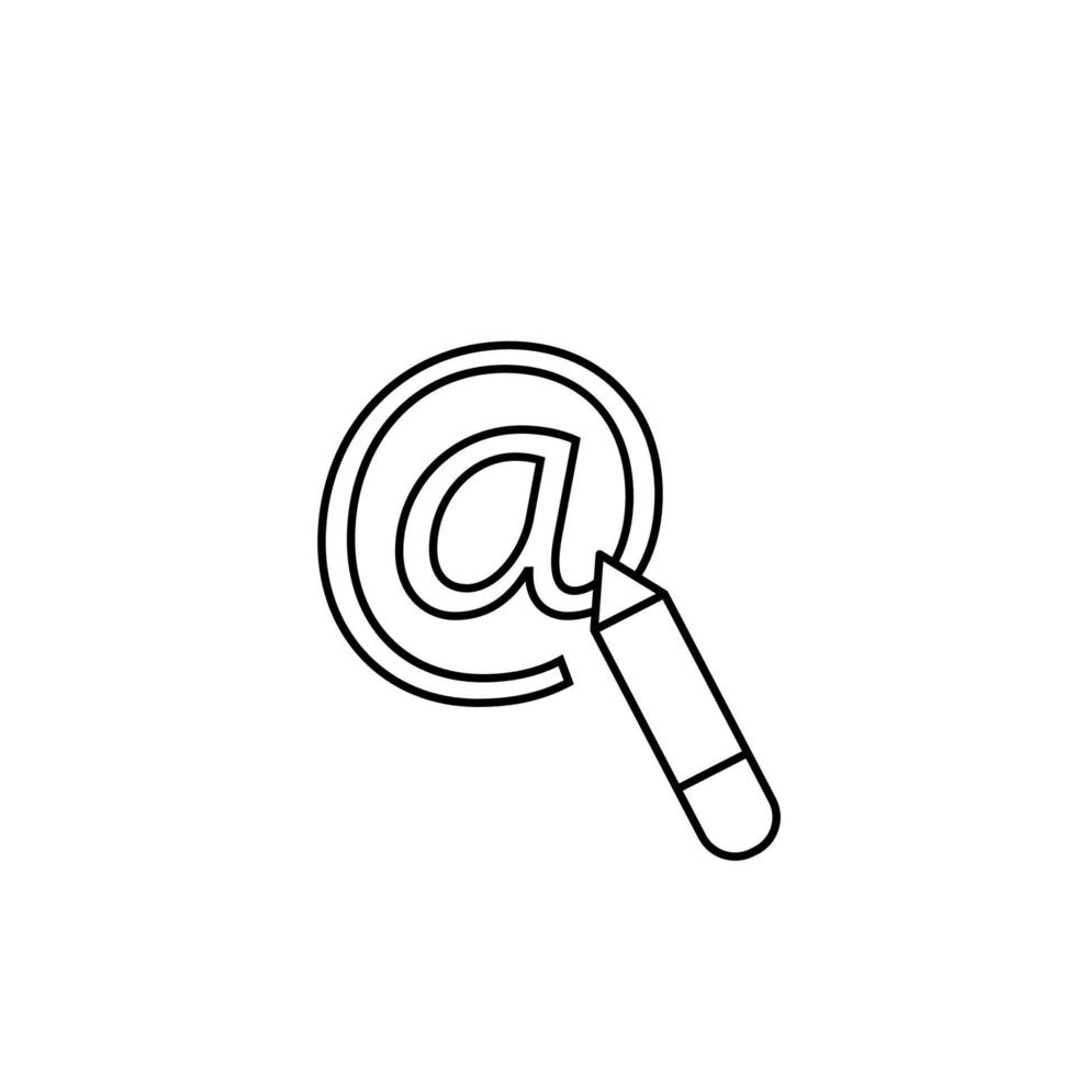 Email, pencil, message vector icon