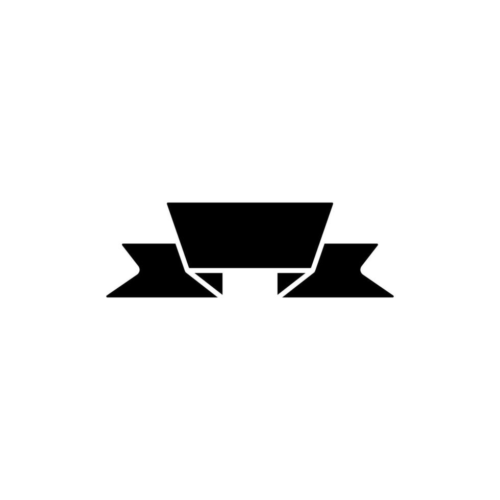 Ribbon vector icon