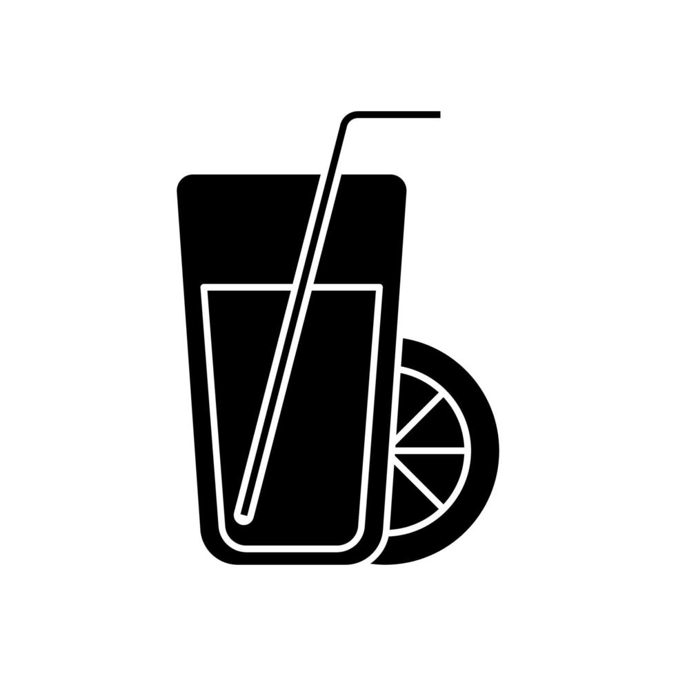 Juice lemon vector icon