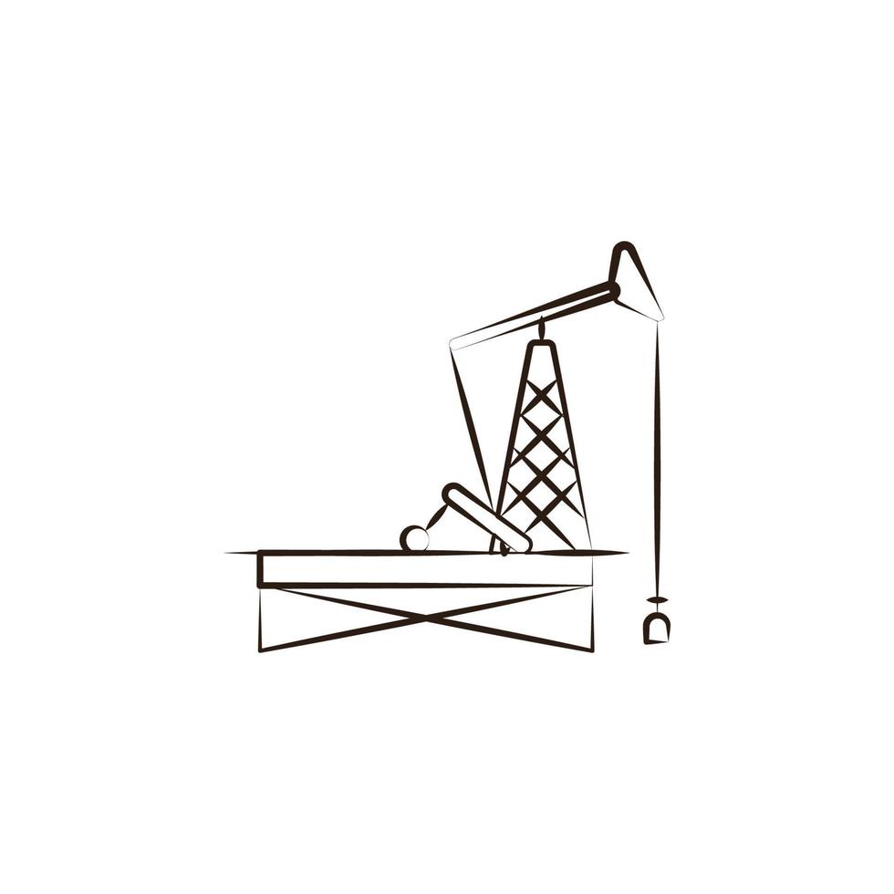 oil derrik vector icon