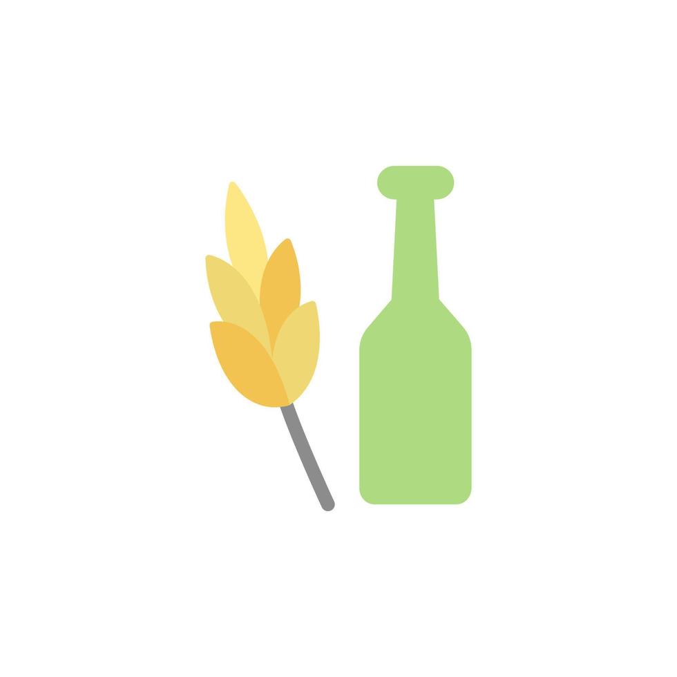 Spike, beer bottle vector icon