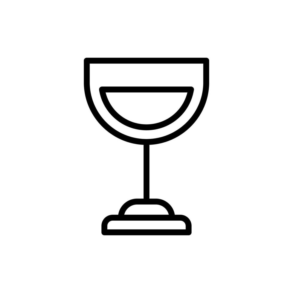 Glass wine vector icon