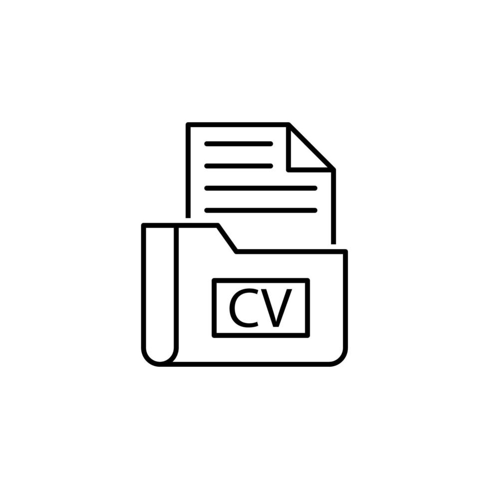 Cv vector icon