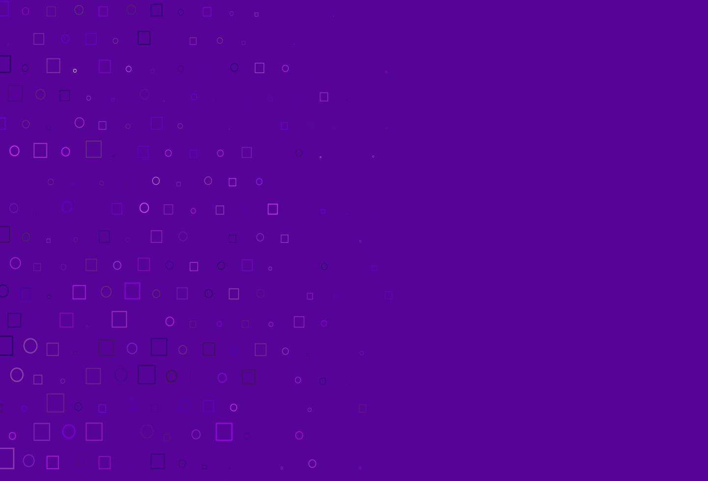 Light Purple vector background with circles, rectangles.