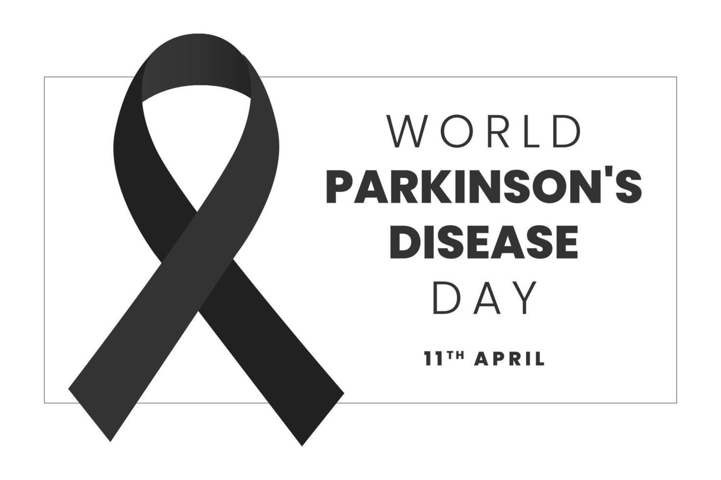 World Parkinson's disease day observed on April 11th every year. Template for background, banner, card, poster with text inscription. Vector EPS10 illustration