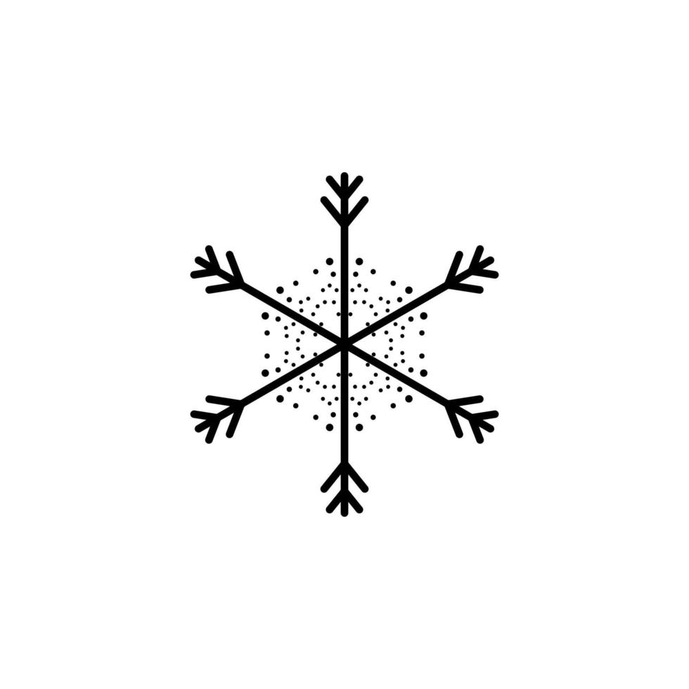 Snowflake vector icon