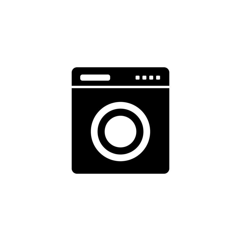 Washing machine, bathroom vector icon