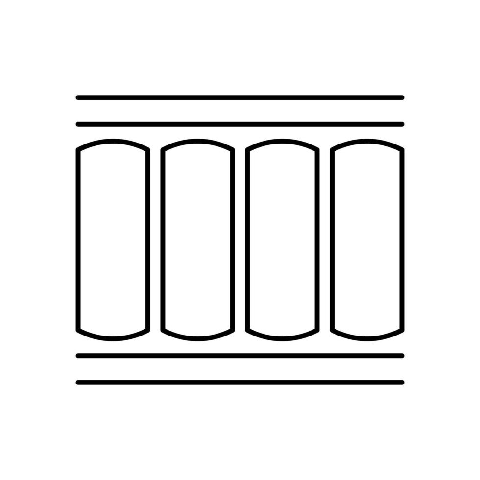 Mattress structure vector icon
