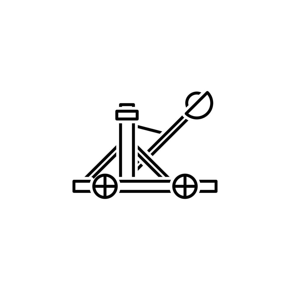 icono de vector de catapulta