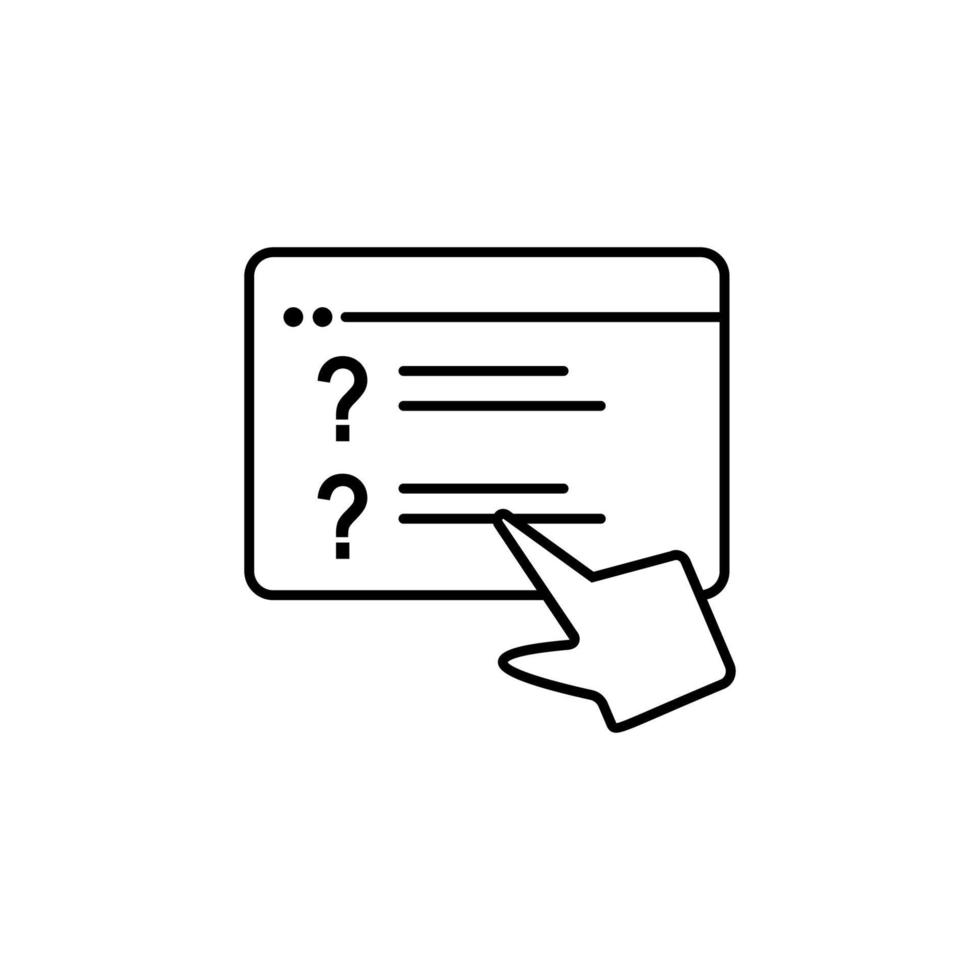 Education exam hand elarning vector icon