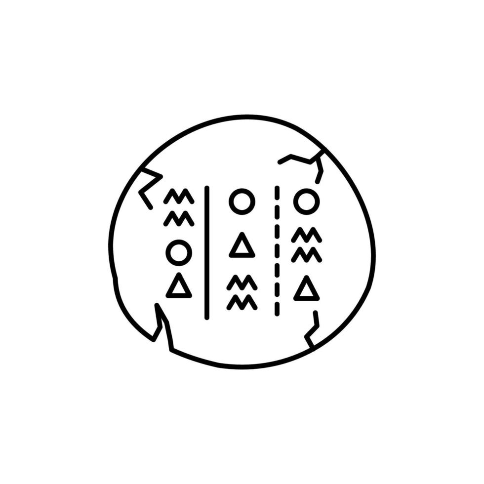 jeroglíficos, vector icono