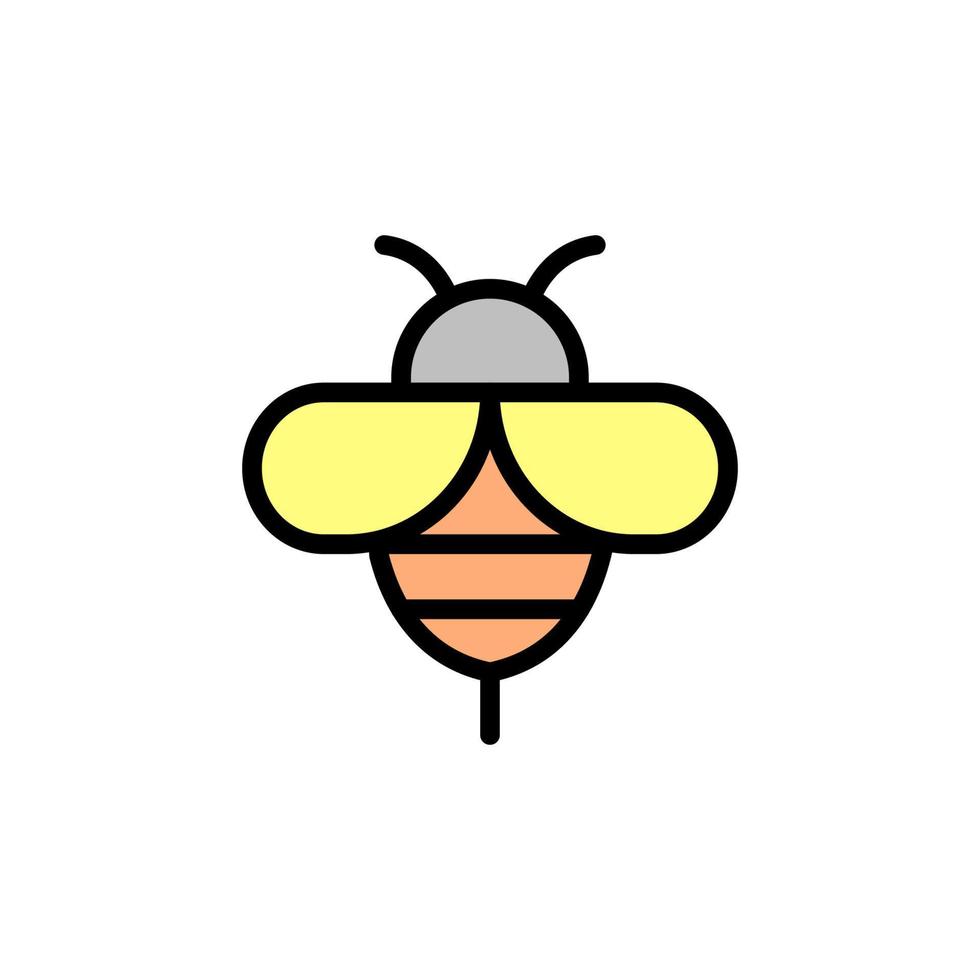 Bee therapy alternative medicine vector icon