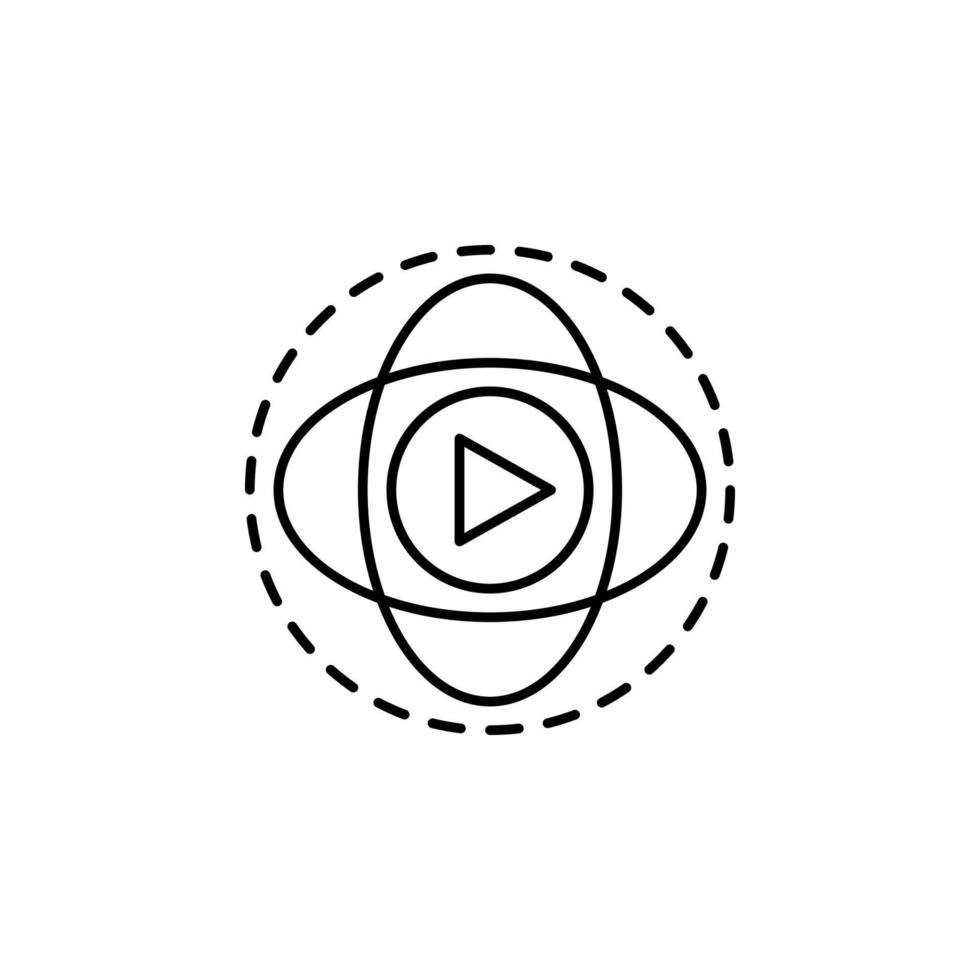augmented reality, technology, virtual reality, streaming vector icon