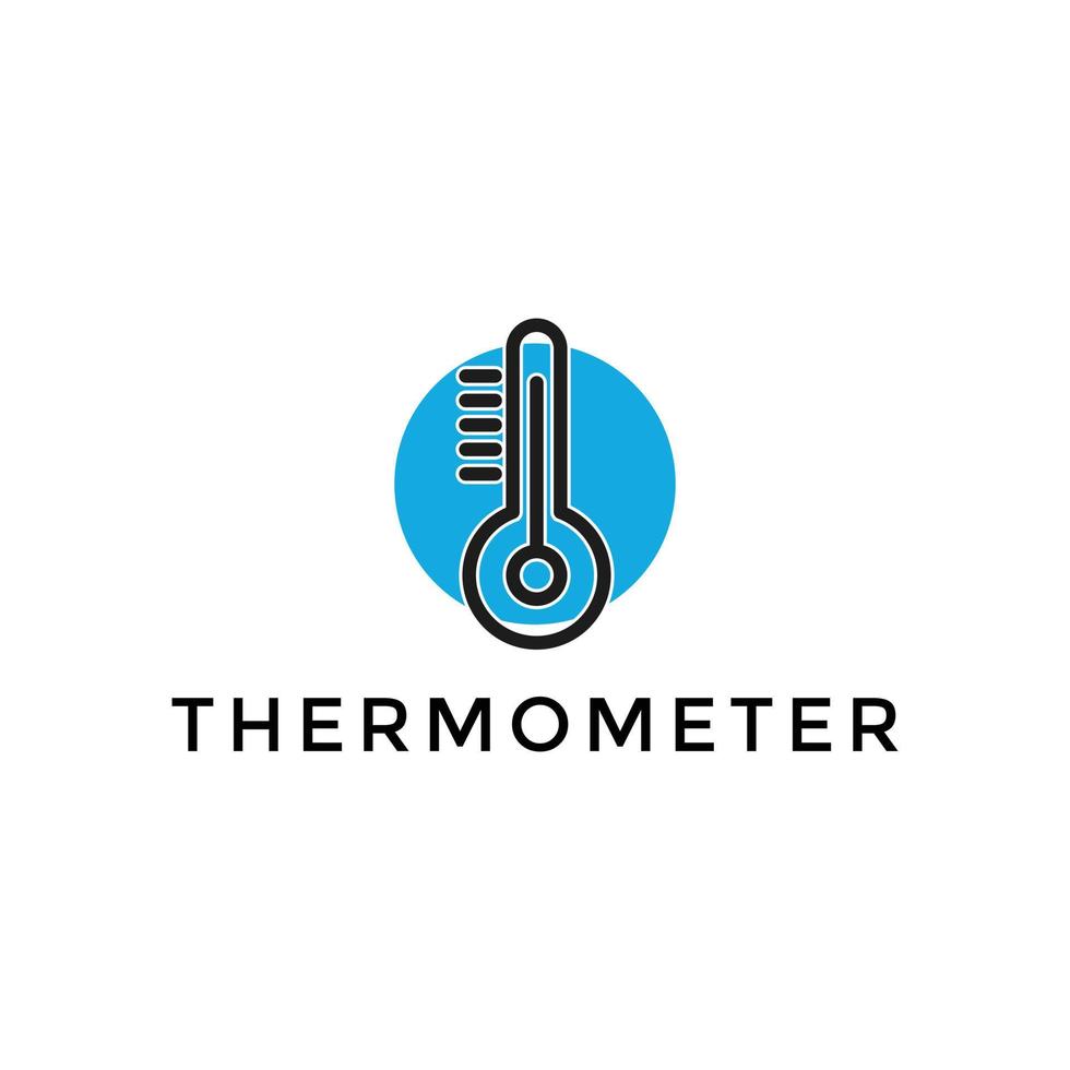 frío clima termómetro icono vector ilustración en blanco antecedentes. plano web diseño elemento para sitio web