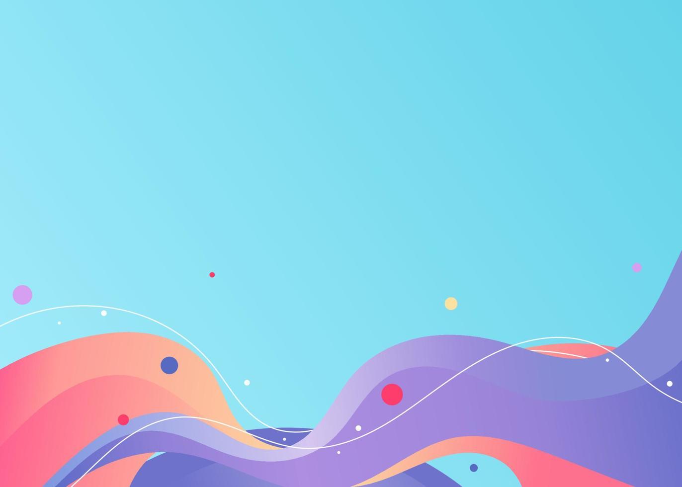 colorful abstract waves background vector