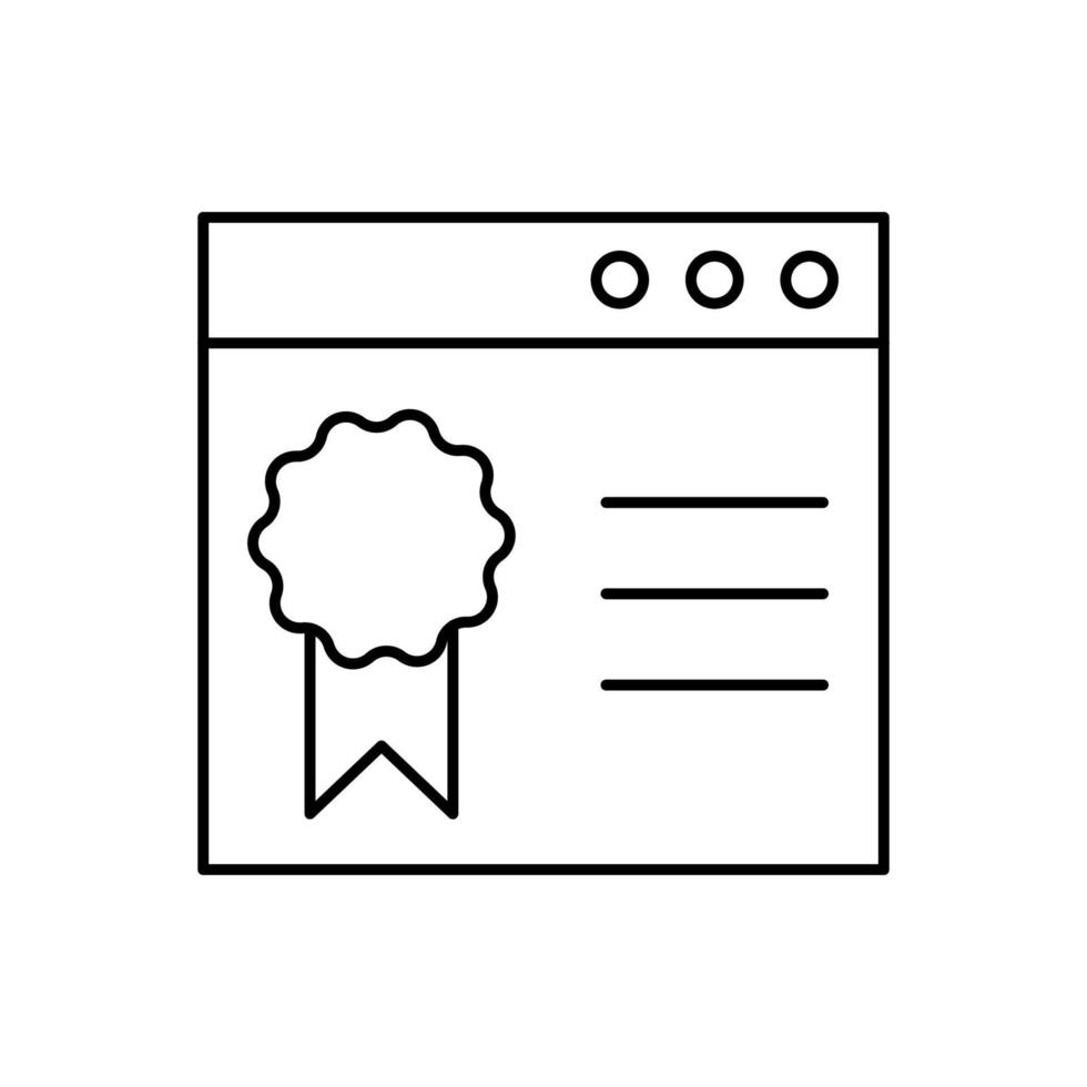 Browser, page, SEO vector icon