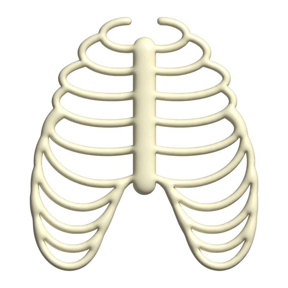 3d ícone do crânio osso png