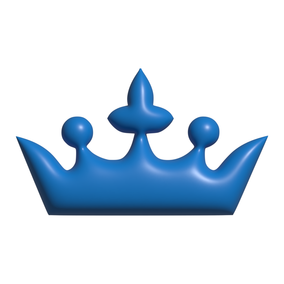 3d icon of queen crown png