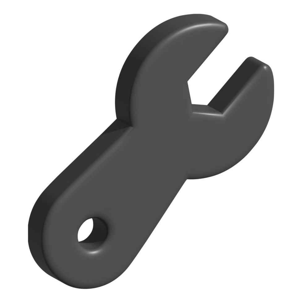 3d icono de llave inglesa png