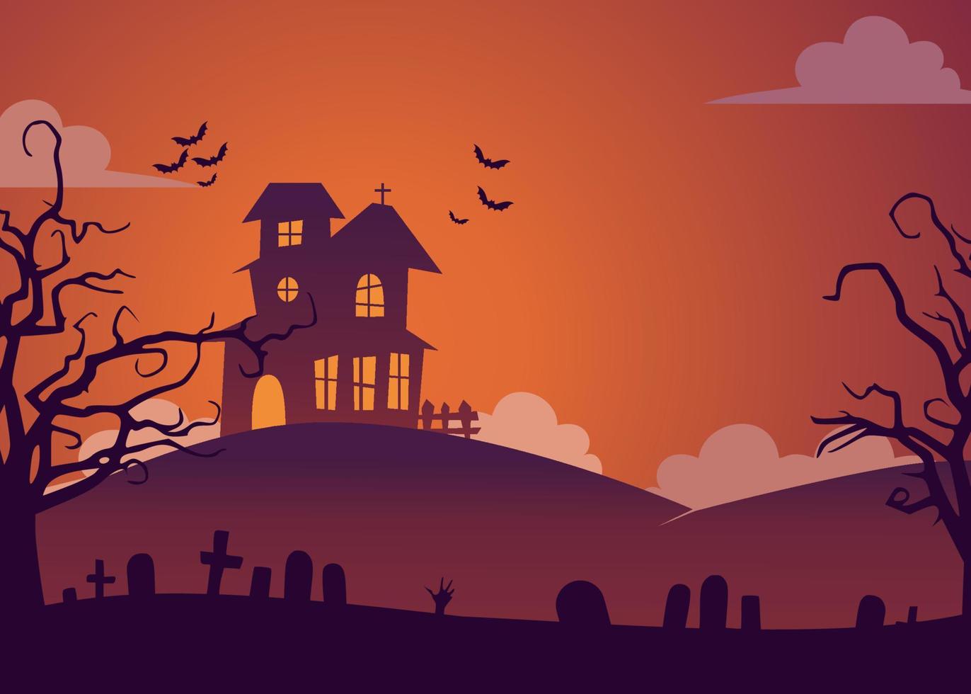 background design with halloween theme vector