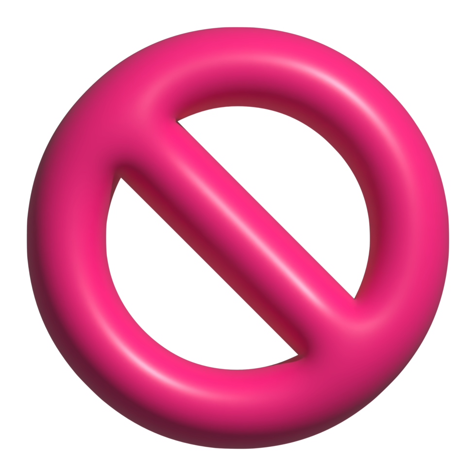 cancel 3d icon png