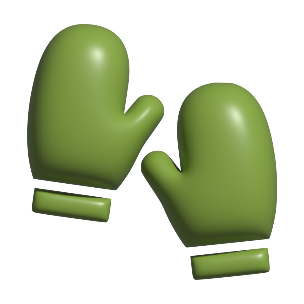 3d icono de guantes png