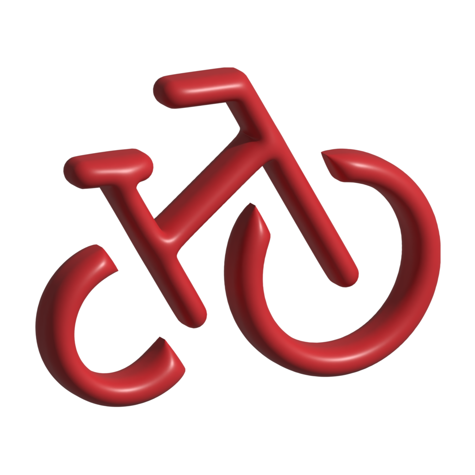 3d icoon van fiets png