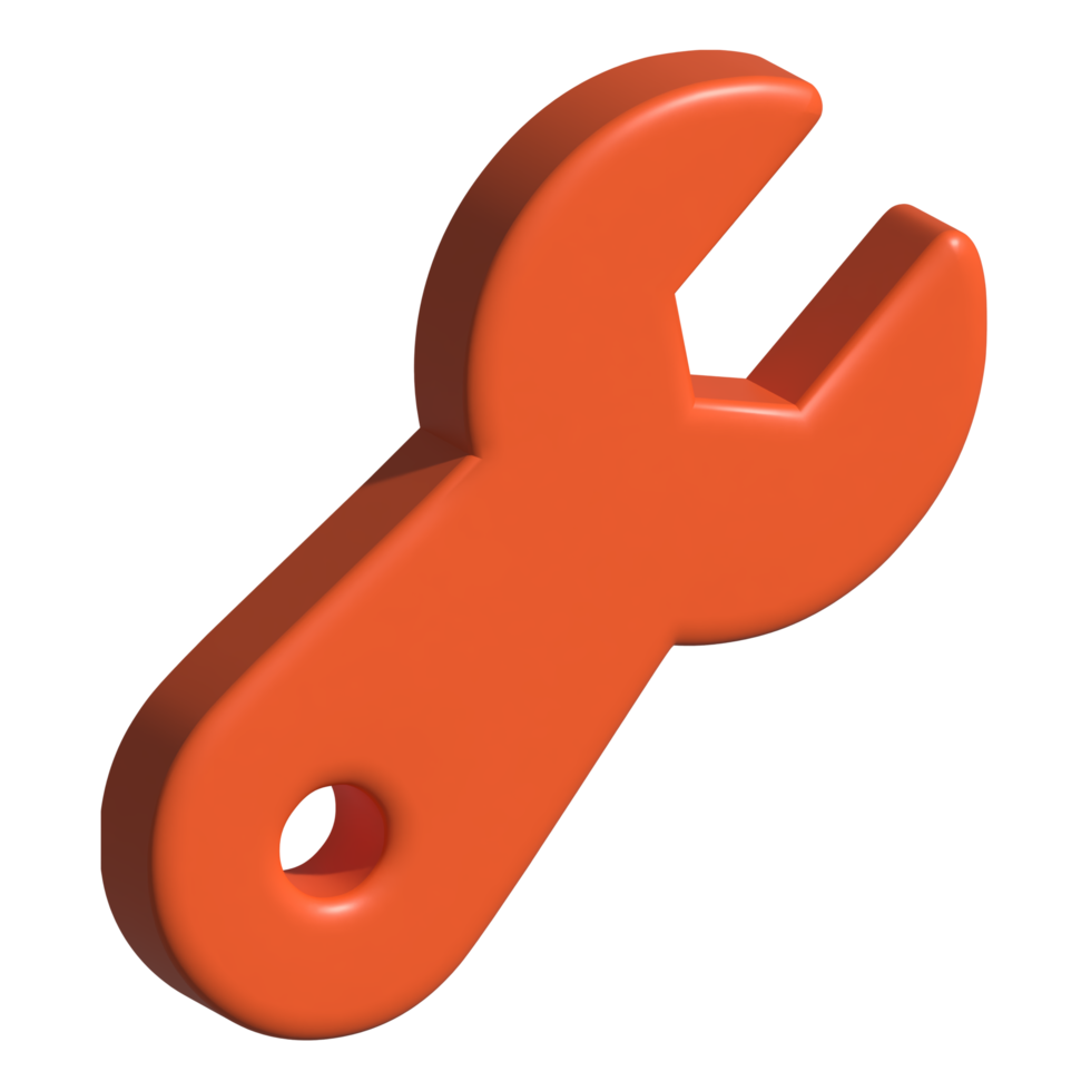 3d icon of wrench png