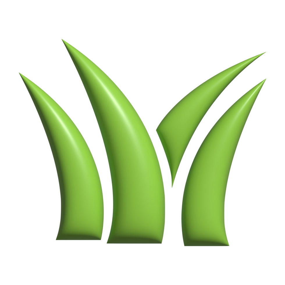 3d icon of grass png