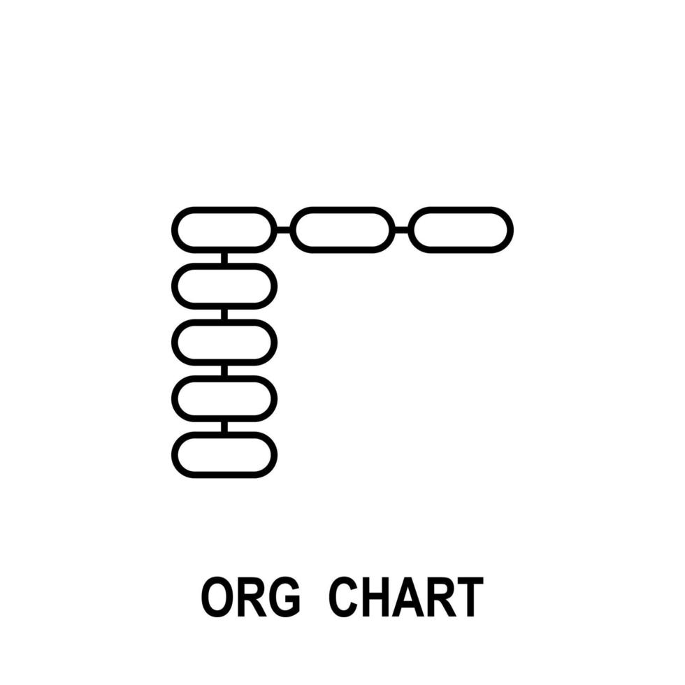 Organizational chart vector icon