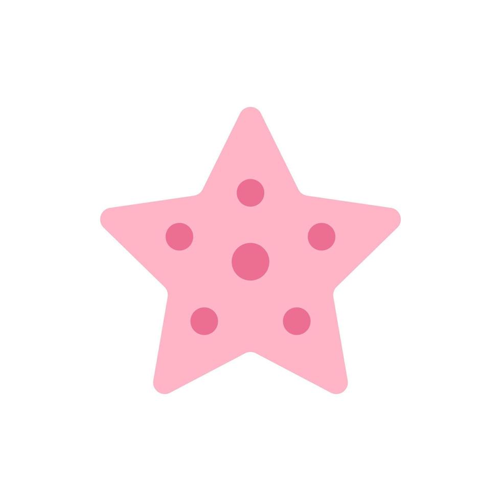 Starfish, animal vector icon