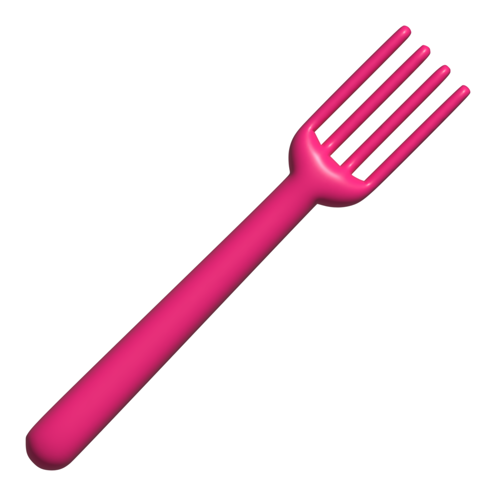 tenedor 3d icono png